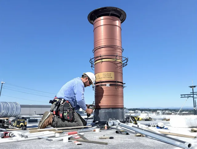 Installed chimney liner by Horizon West Chimney Sweep in Horizon West, FL