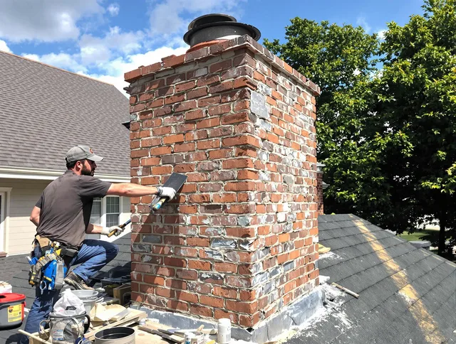 Completed chimney rebuild by Horizon West Chimney Sweep in Horizon West, FL
