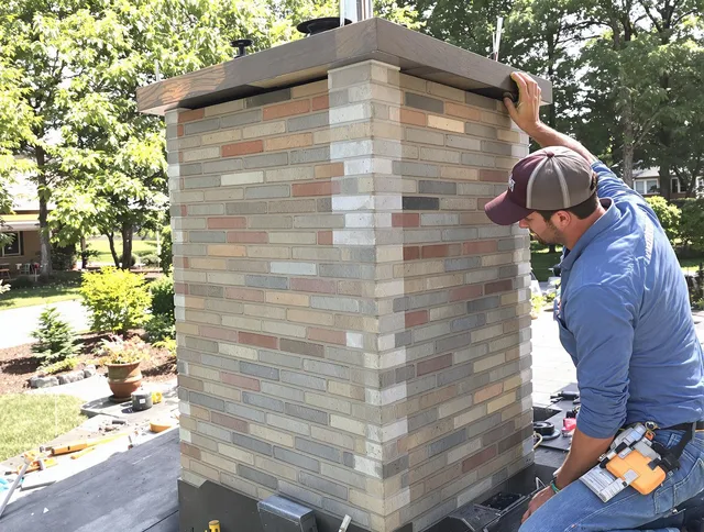 Horizon West Chimney Sweep completing a modern chimney remodel in Horizon West, FL