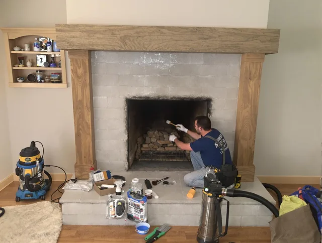 Detailed creosote removal process by Horizon West Chimney Sweep in Horizon West, FL