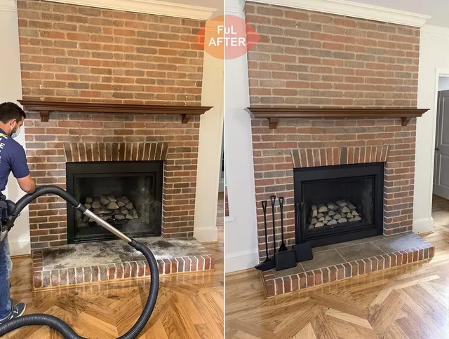 Horizon West Chimney Sweep carefully sanitizing a fireplace in Horizon West, FL