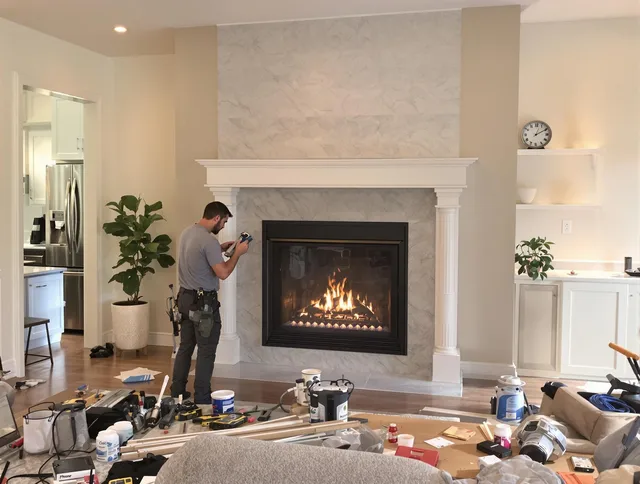 Newly installed fireplace by Horizon West Chimney Sweep in Horizon West, FL