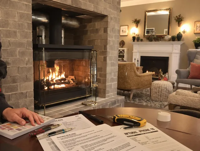 Horizon West Chimney Sweep verifying fireplace safety measures in Horizon West, FL